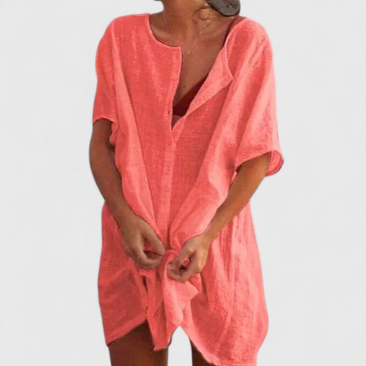 Elegantes Tunikakleid Damen – Sommerkleid für Jeden Anlass, Vielseitig und Schmeichelhaft, Perfekt für Warme Tage
