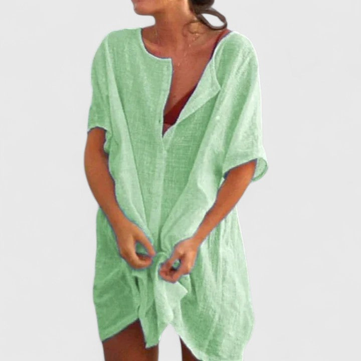 Elegantes Tunikakleid Damen – Sommerkleid für Jeden Anlass, Vielseitig und Schmeichelhaft, Perfekt für Warme Tage