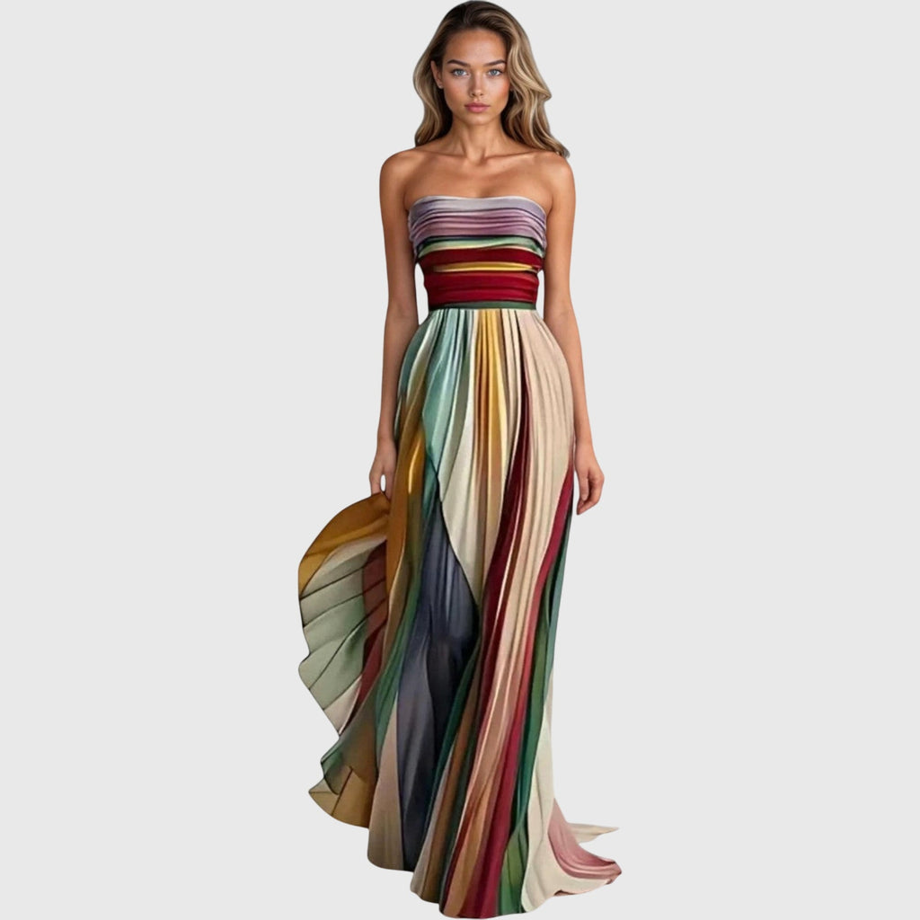 Elegantes langes Kleid für Frauen – Boho-Stil für den Sommer