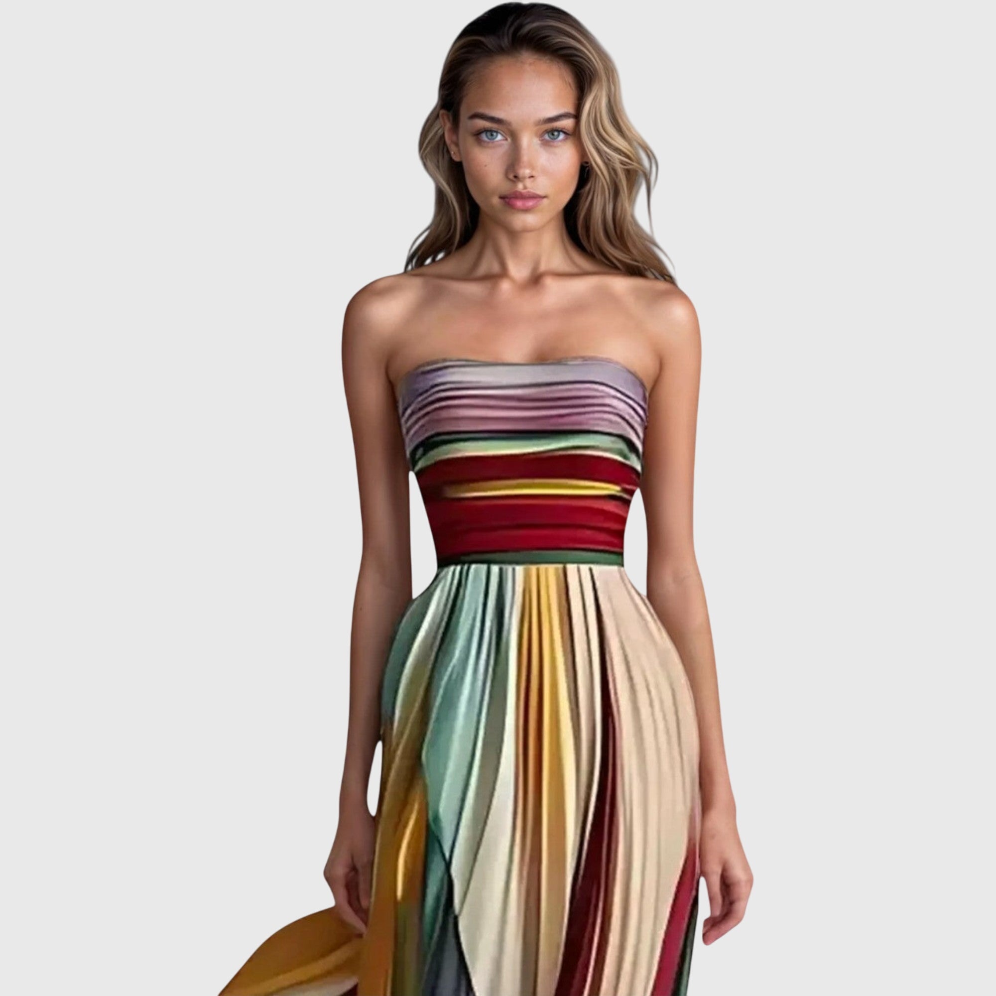 Elegantes langes Kleid für Frauen – Boho-Stil für den Sommer