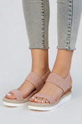 Damen Erhöhte Sohle Stretch Sandalen