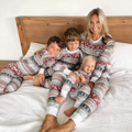 Familien Weihnachts-Pyjama Set Bequem Weicher Stoff