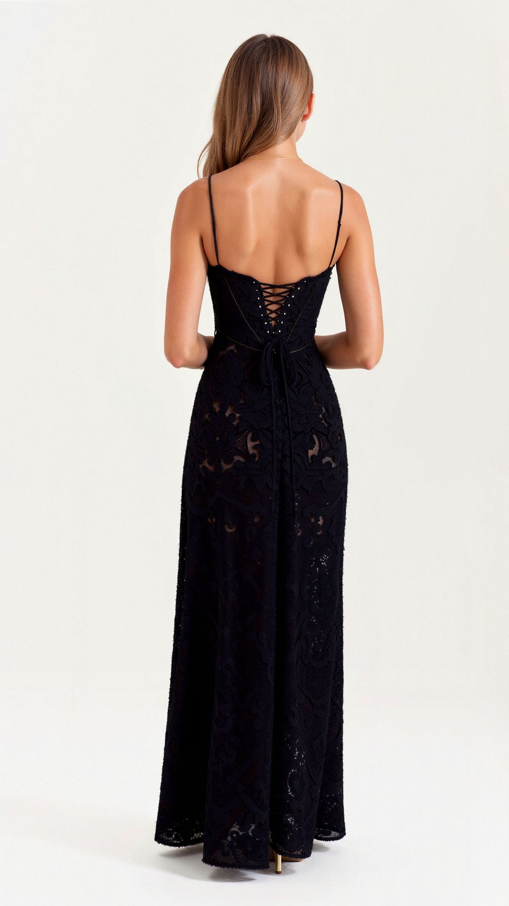 Damen Hochzeitsgast Blumenmuster Maxikleid