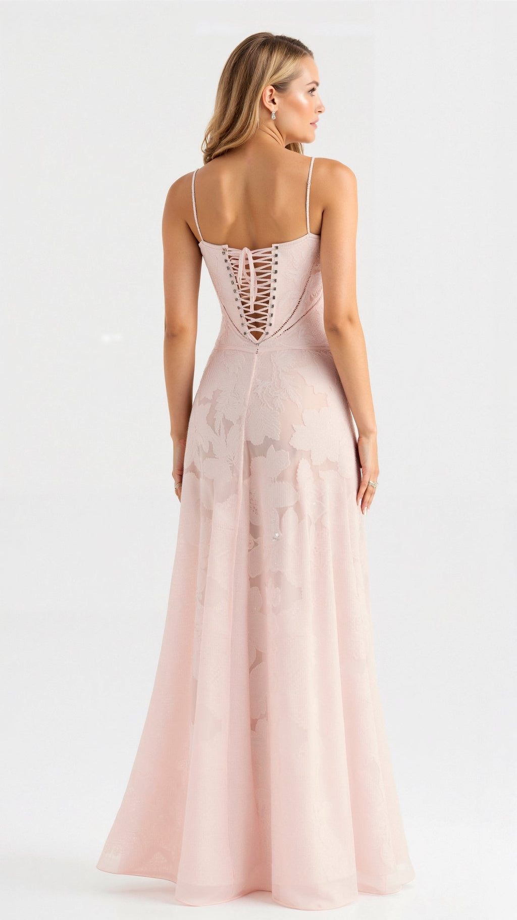 Damen Hochzeitsgast Blumenmuster Maxikleid