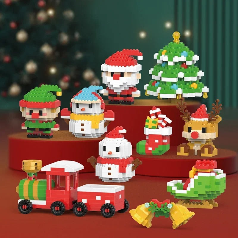 FestiveBlocks | Kreatives Bauspielzeug-Set für weihnachtlichen Familienspaß