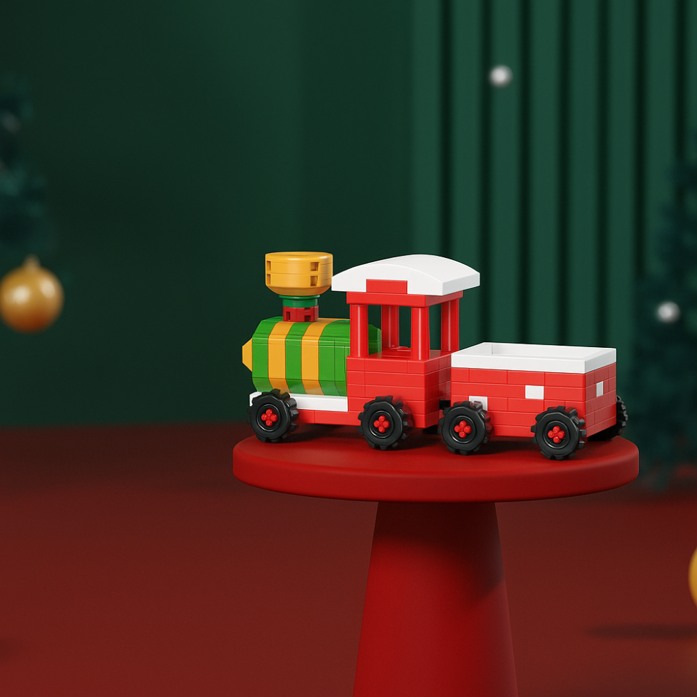 FestiveBlocks | Kreatives Bauspielzeug-Set für weihnachtlichen Familienspaß