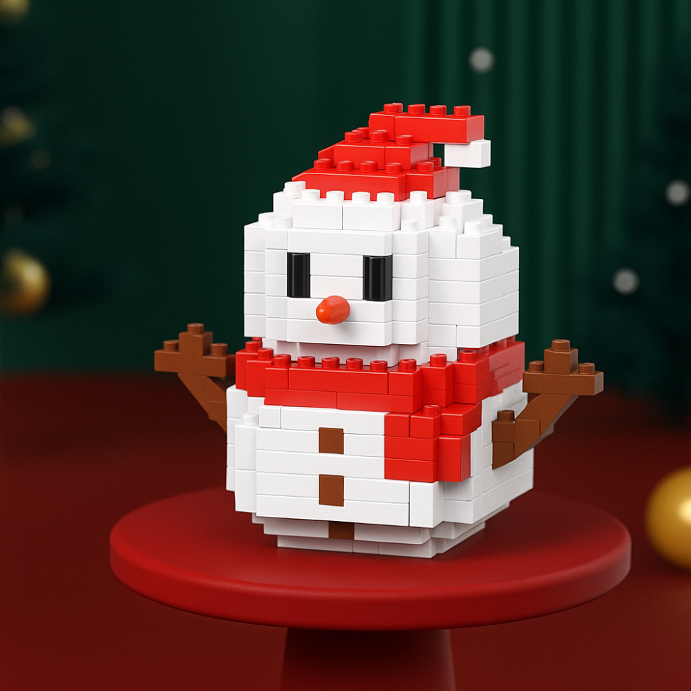 FestiveBlocks | Kreatives Bauspielzeug-Set für weihnachtlichen Familienspaß