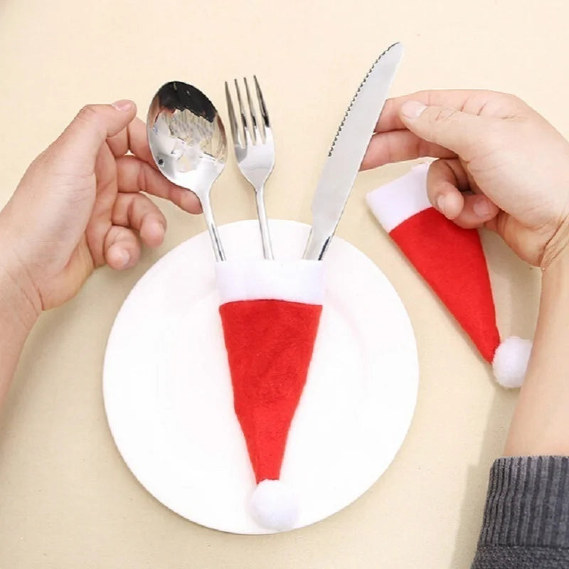 FestiveHolder | Weihnachtliches Besteckset für die festliche Tischdekoration