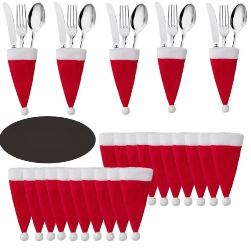 FestiveHolder | Weihnachtliches Besteckset für die festliche Tischdekoration