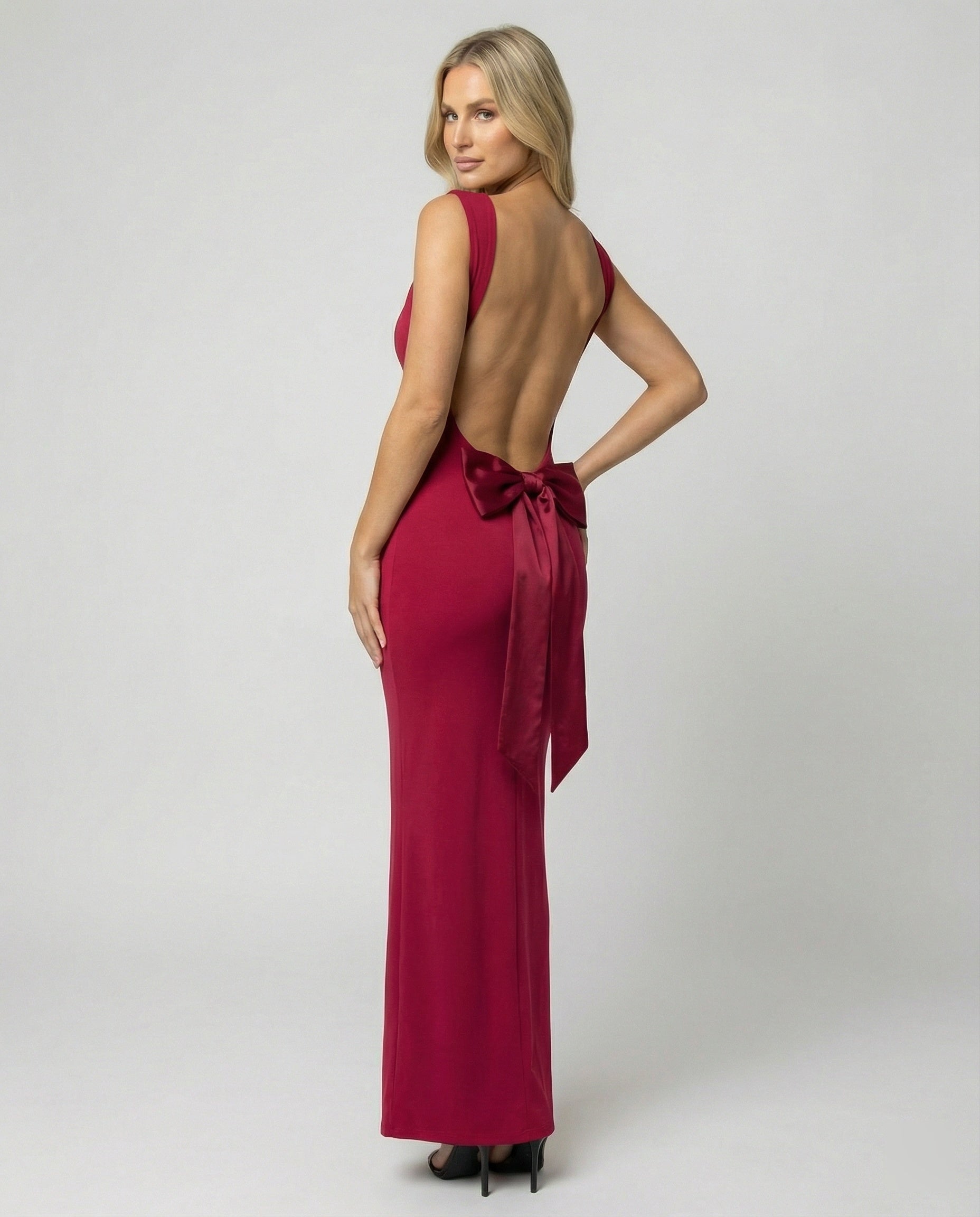 Damen Elegante Bodycon Maxikleid für Hochzeitgäste