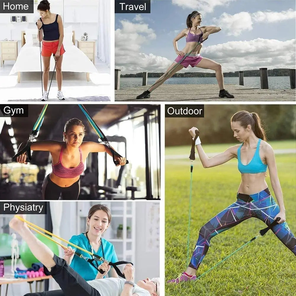 FlexFit Widerstandsband-Set – Für Krafttraining und Flexibilität