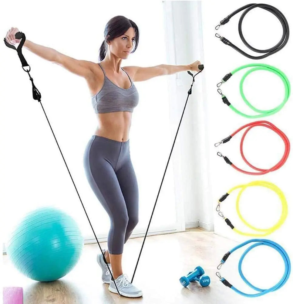 FlexFit Widerstandsband-Set – Für Krafttraining und Flexibilität