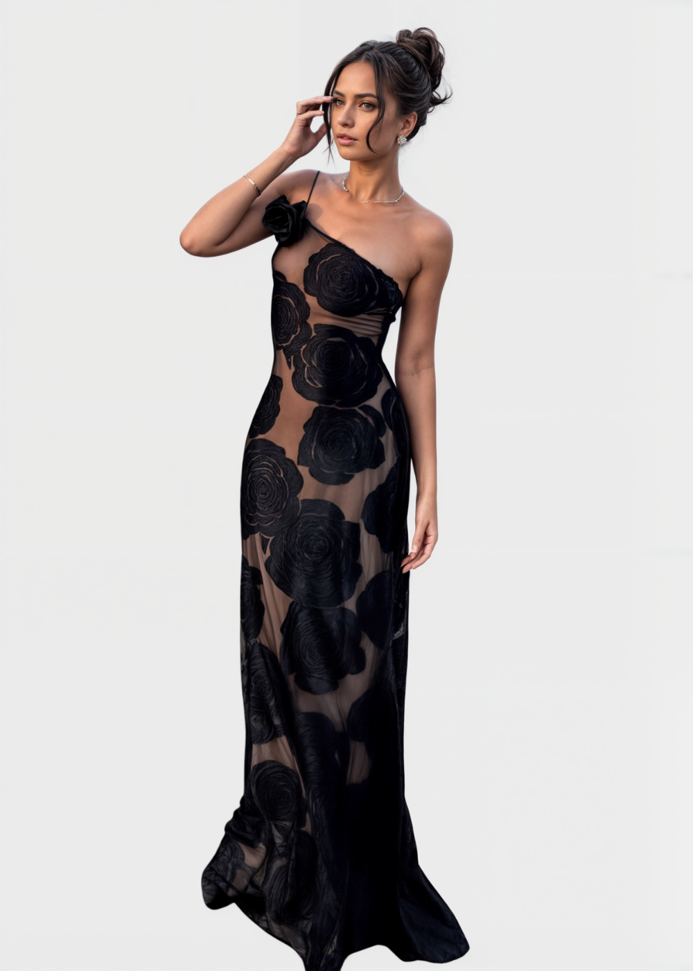 Faith | Rose Flower Maxikleid