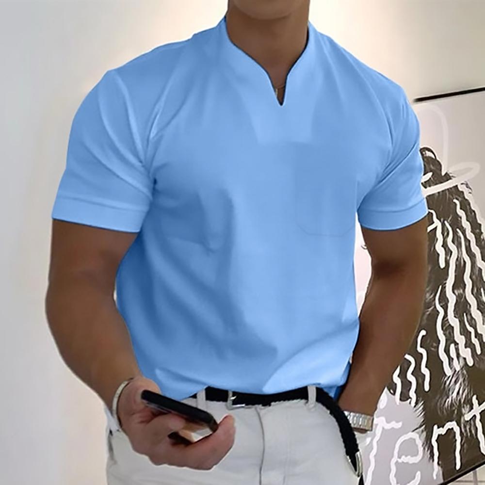 Freizeithemd Herren | Stehkragen & Eleganter Komfort