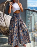 Damen Blumenmuster Weite Sommer Hosen