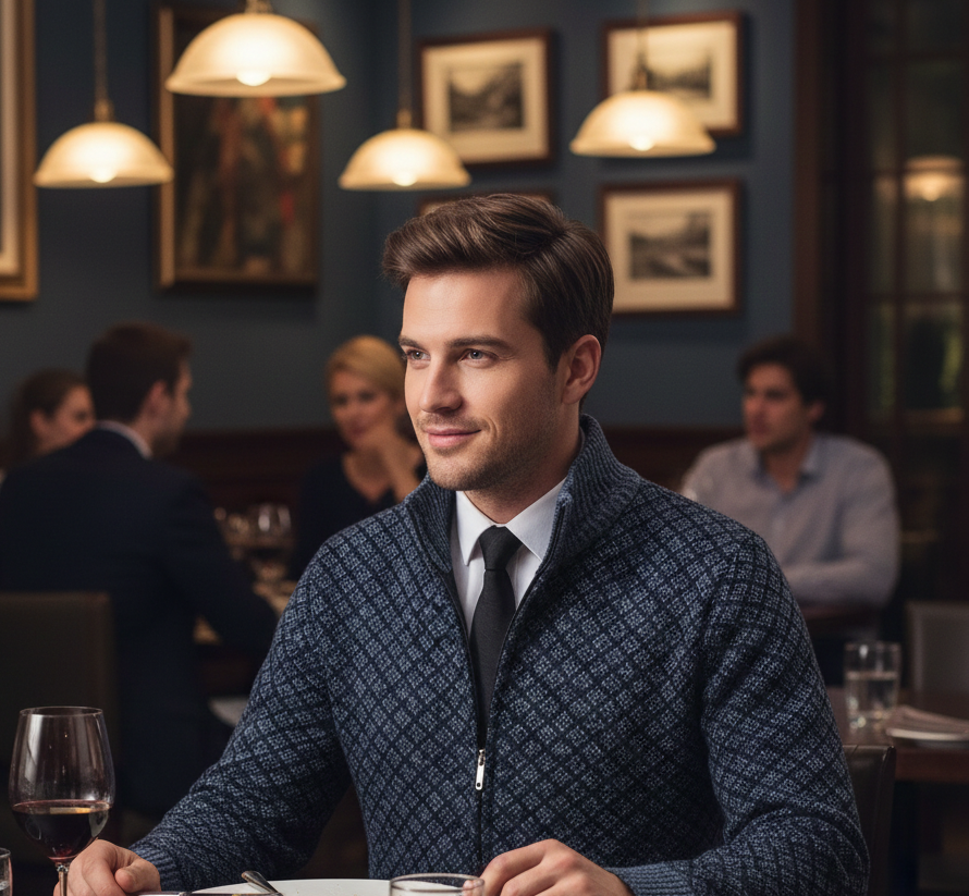 STEFO | LUXURIÖSER FREIZEIT-CARDIGAN
