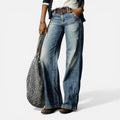 Damen Jeans Hose mit weitem Bein