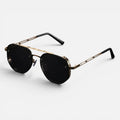 Sonnenbrille Metall Gestell Pilotenform Verlaufsgläser