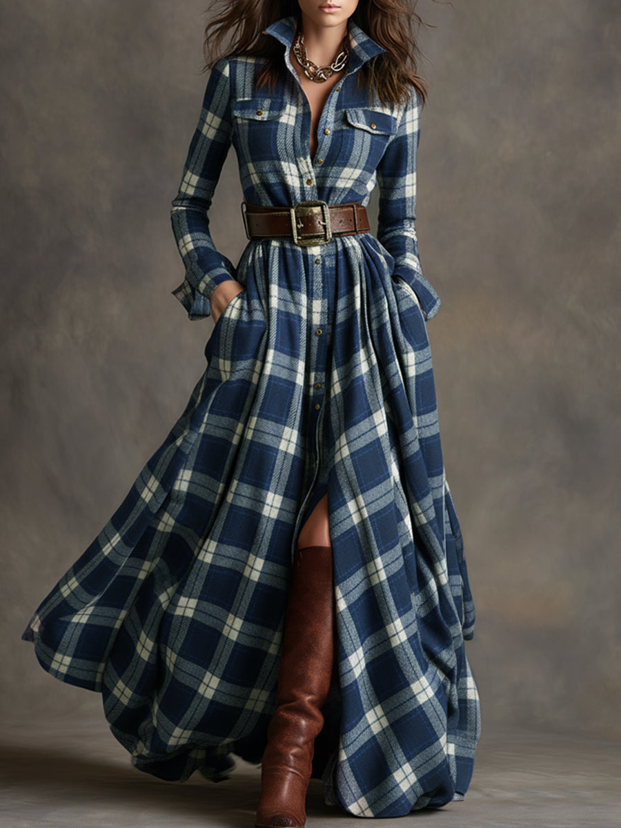 GIULIETTA™ / MAXIKLEID MIT KAROMUSTER