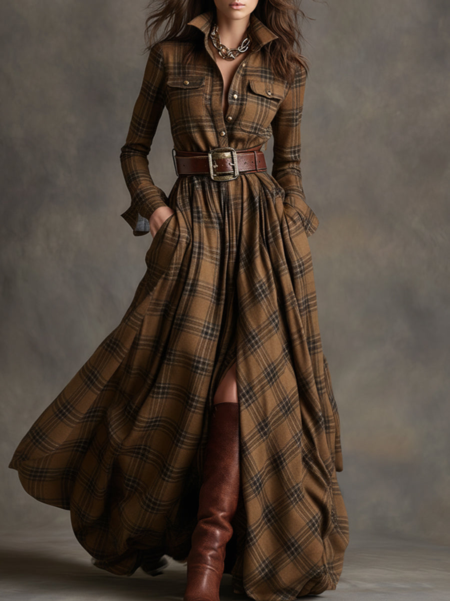 GIULIETTA™ / MAXIKLEID MIT KAROMUSTER