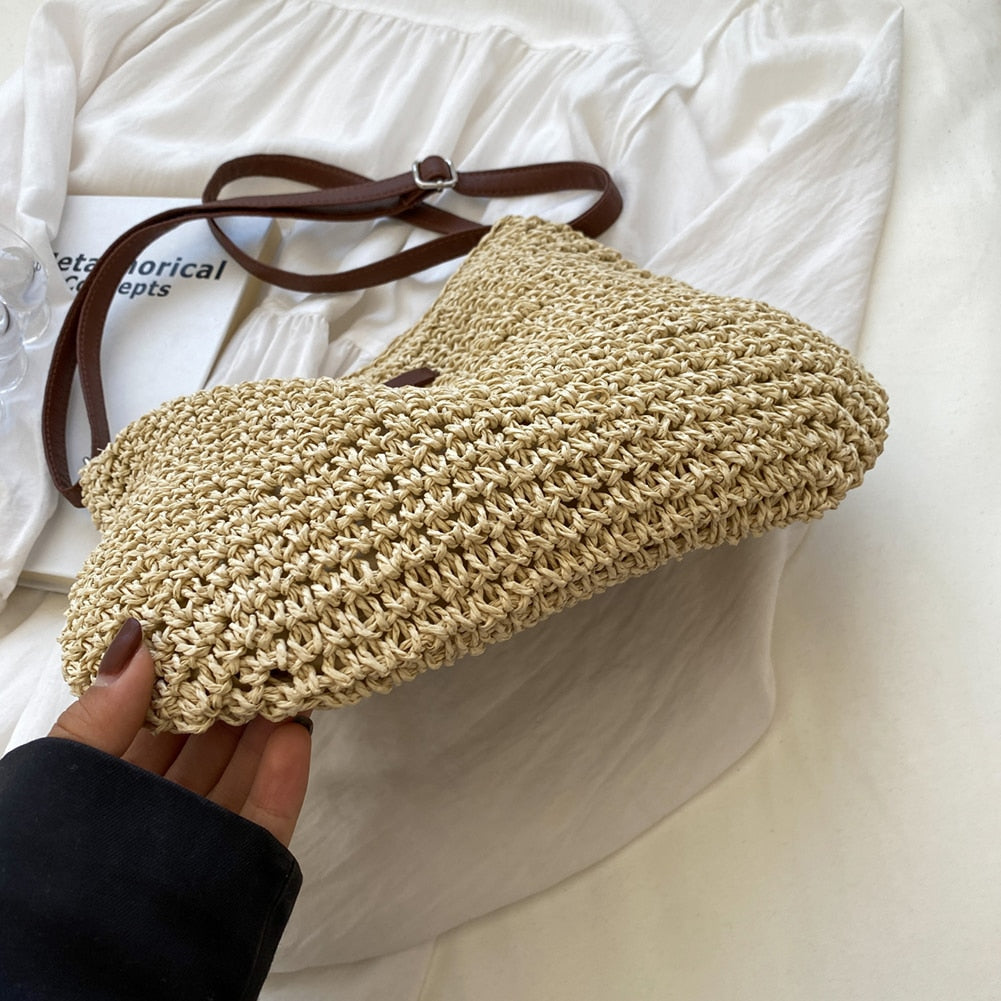 Geräumige und strapazierfähige Schultertasche im Boho-Stil für Damen