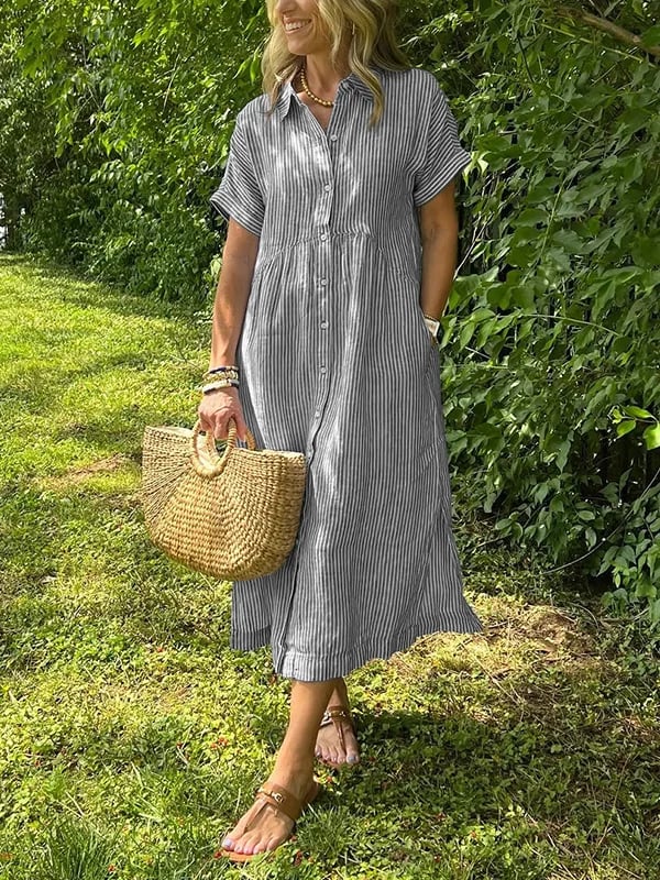 Gestreiftes Langarmhemd Damen – Elegantes, Luftiges Design für Sommer, Schmeichelhafte Passform, Vielseitig Kombinierbar