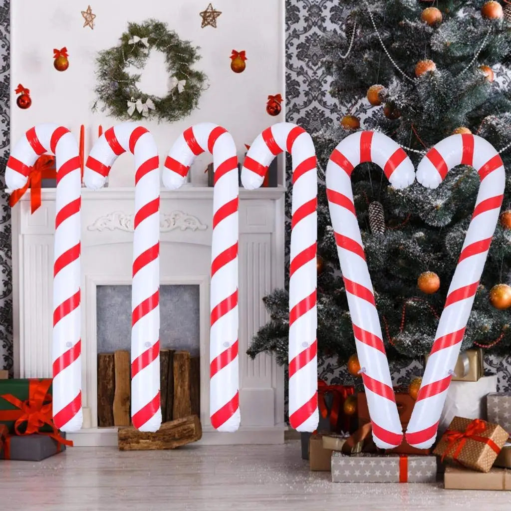 GiantCandy | Aufblasbare Weihnachtszuckerstangen-Dekorationen