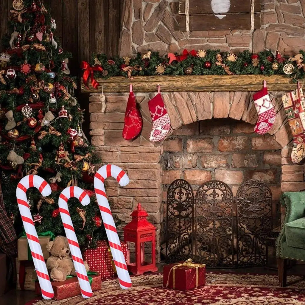 GiantCandy | Aufblasbare Weihnachtszuckerstangen-Dekorationen