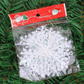 Glitzernde Girlanden | Glitzernde Schneeflocken-Ornamente für die Weihnachtsdekoration
