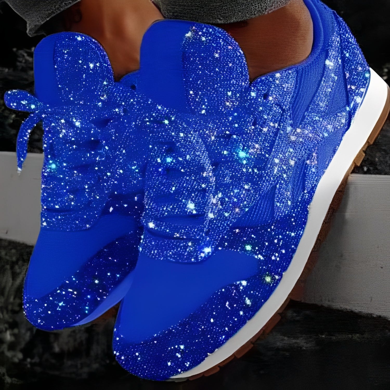 Glitzerschuhe Damen | Funkel-Design & Bequemer Sneaker-Komfort