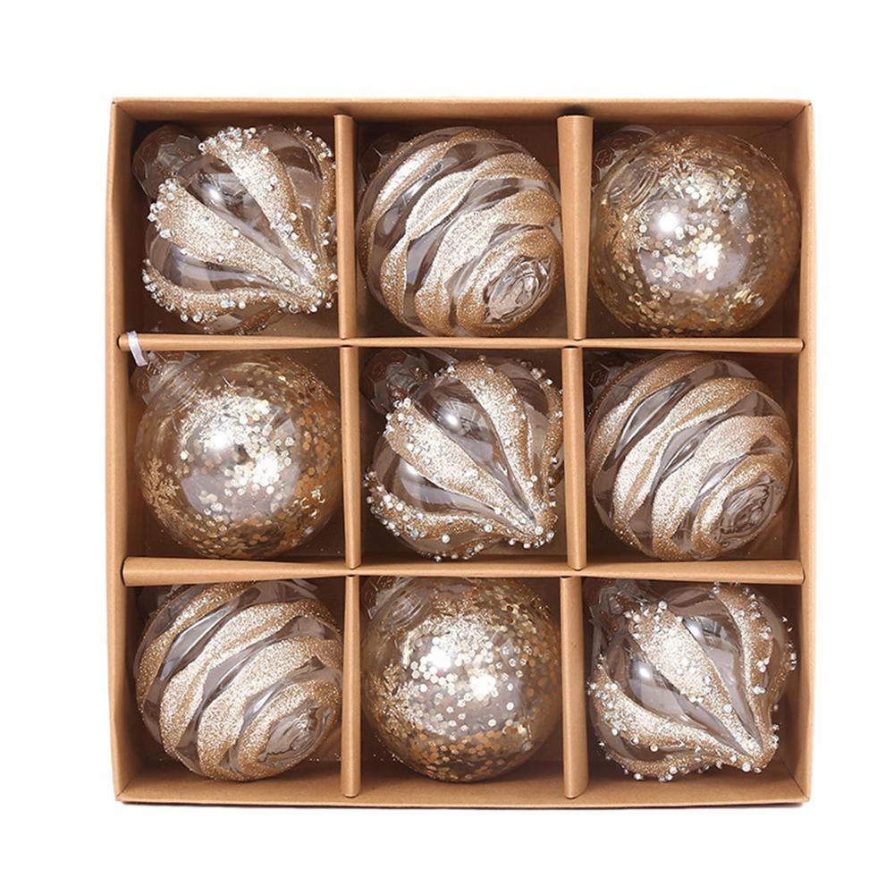 GoldElegance | Luxuriöses goldenes Christbaumkugel-Set