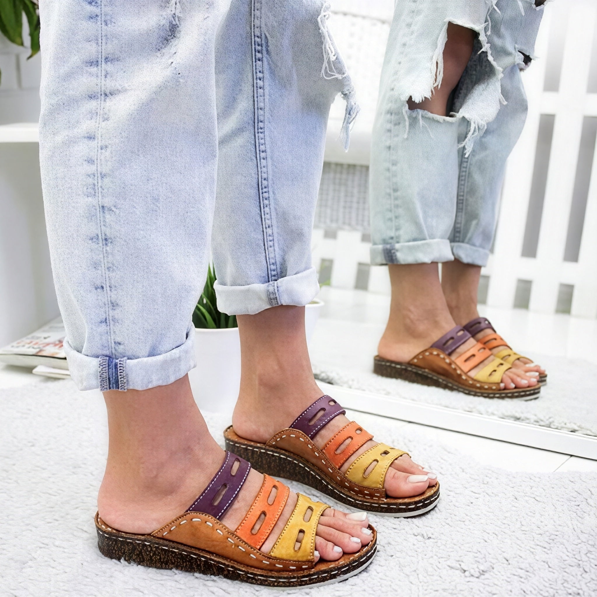Stella - Sandalen mit Keilabsatz
