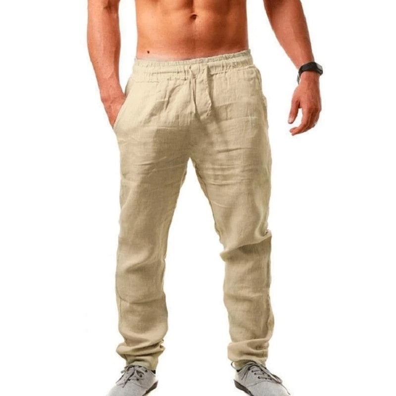 Herren Elegante Luftig Sommer Hose