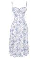 Blau - Blumenmuster