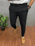 Herren Business Casual Slim-Fit Anzughose
