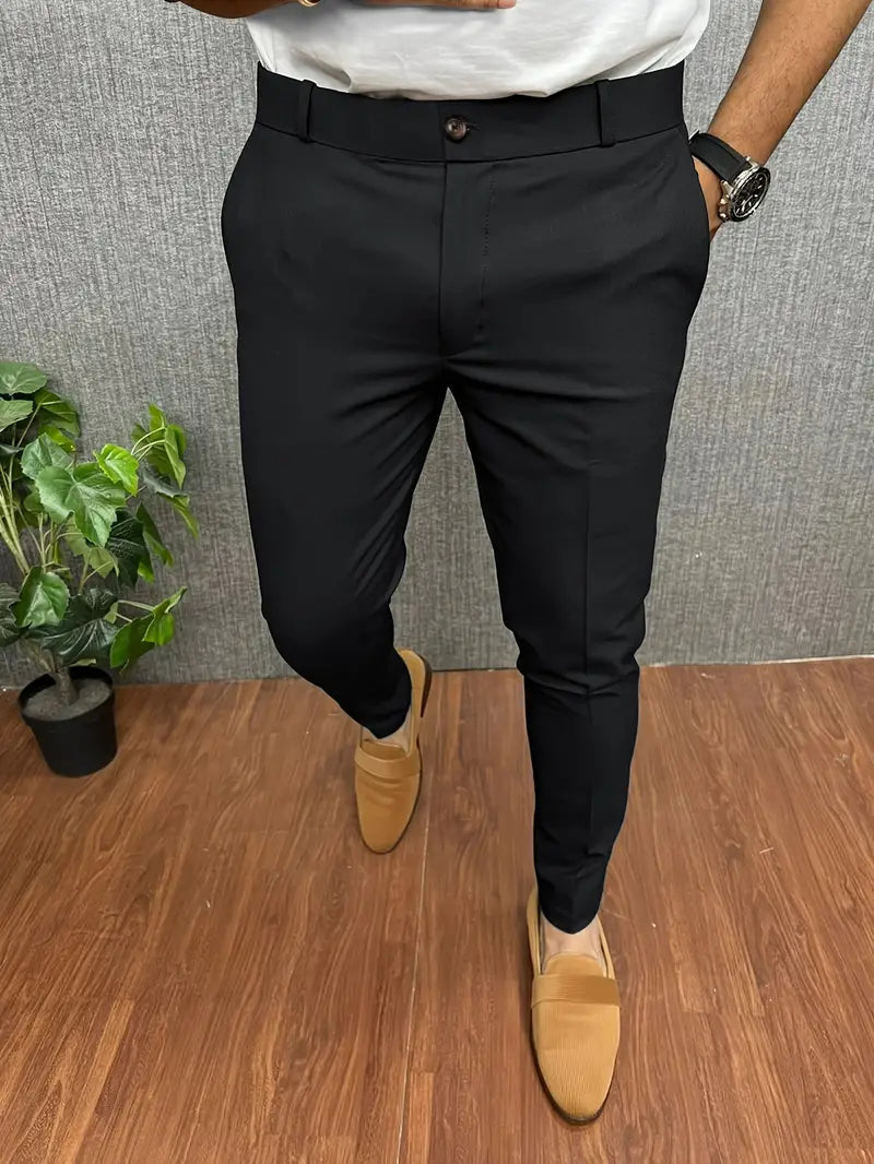 Herren Business Casual Slim-Fit Anzughose