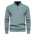 Herren Stehkragen Reißverschluss Half Zip Pullover