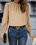 Hemdbluse Damen | Klassischer Kragen & schmeichelnde Faltendetails
