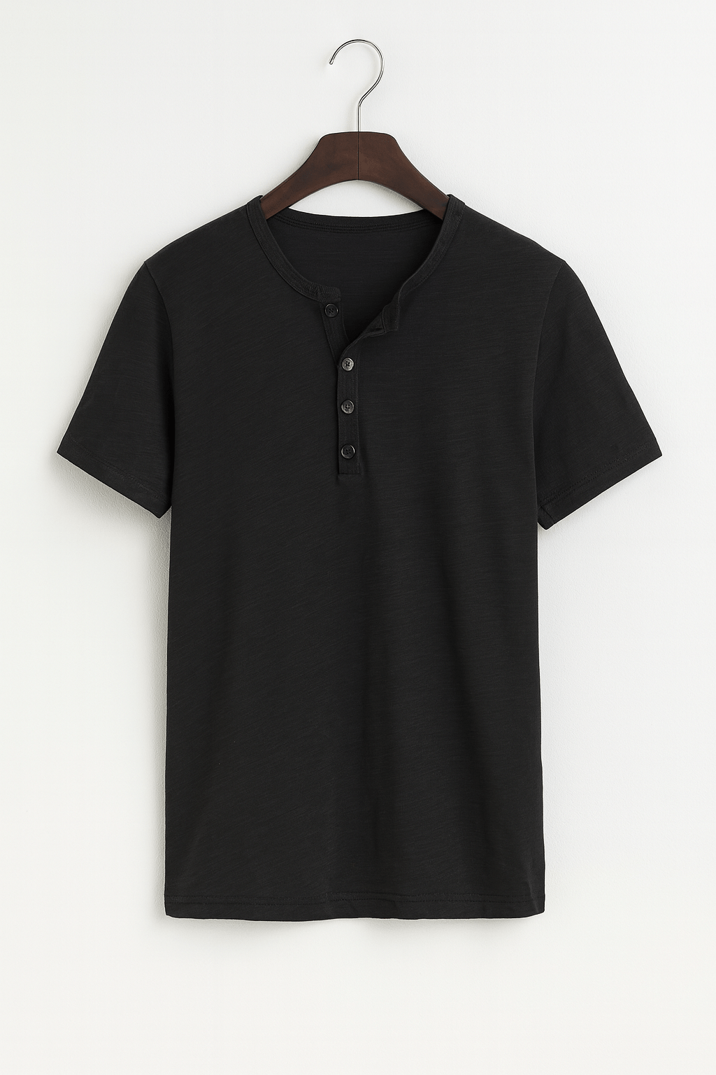 Henley Shirt Herren | Knopfleiste & Bequemer Sitz