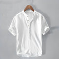 Henley Shirt Herren | Kurzarm mit Stehkragen