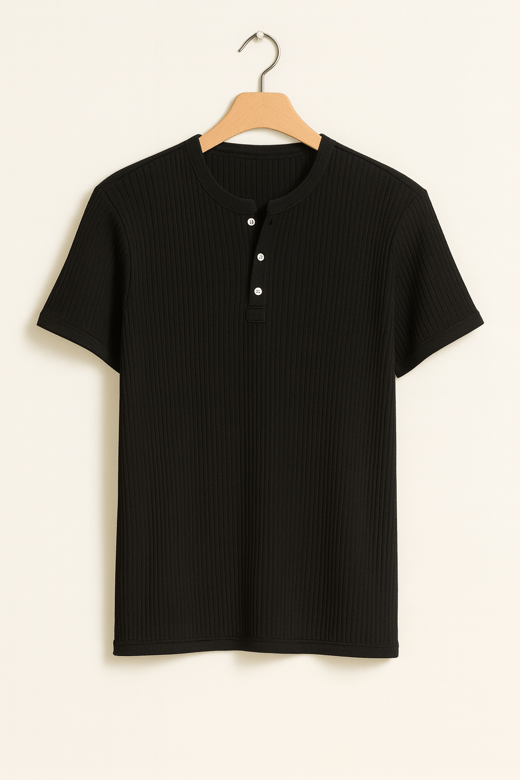 Henley Shirt Herren | Rippstruktur & Perfekter Sitz