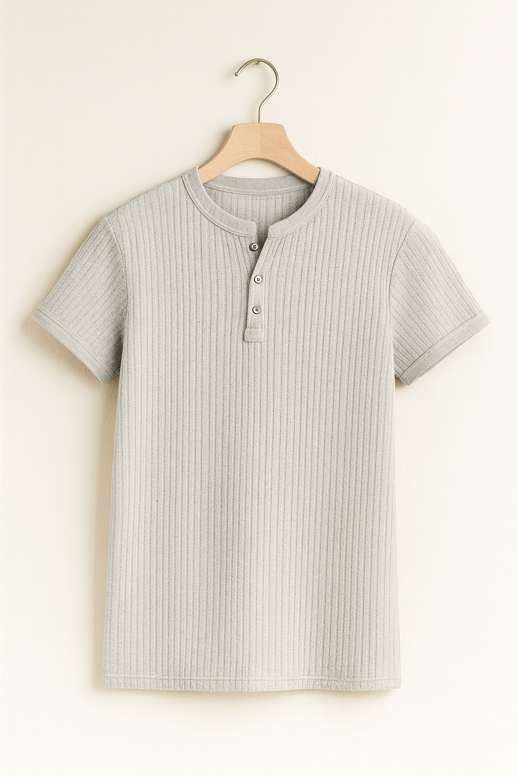Henley Shirt Herren | Rippstruktur & Perfekter Sitz