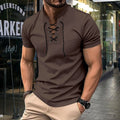 Henley Shirt Herren | Schnürausschnitt & Slim-Fit für Streetwear-Look
