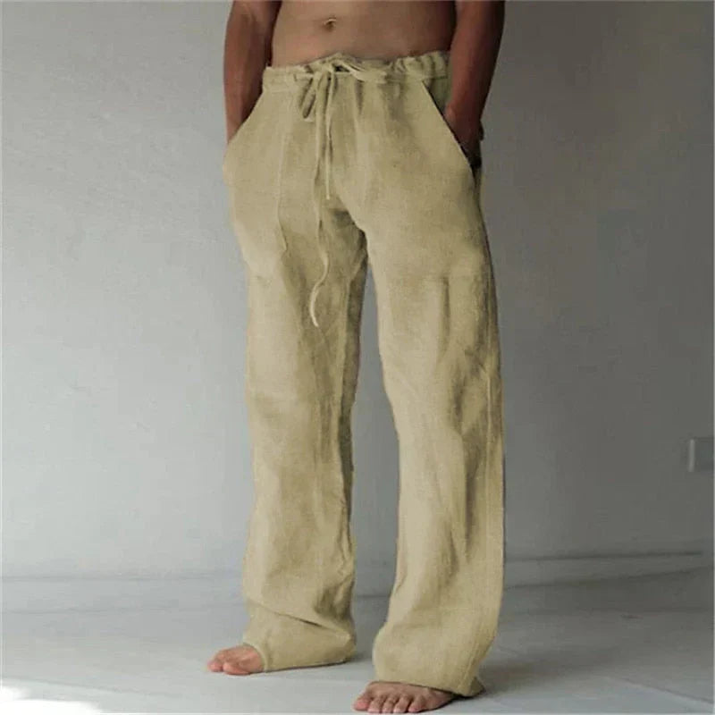 Arthur | Herren hose weit, Baggy Fit Sommerhose mit Kordelzug