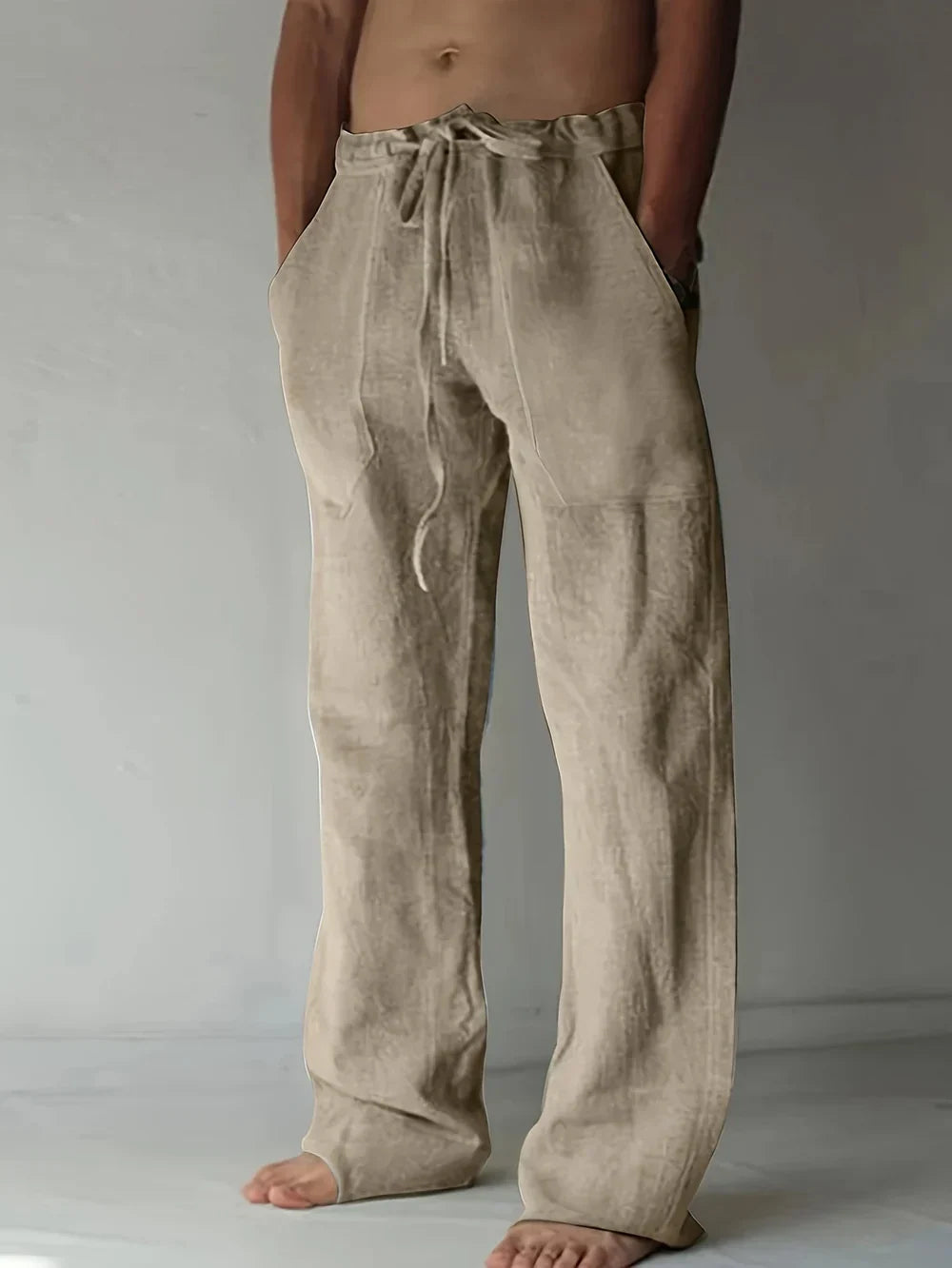 Arthur | Herren hose weit, Baggy Fit Sommerhose mit Kordelzug