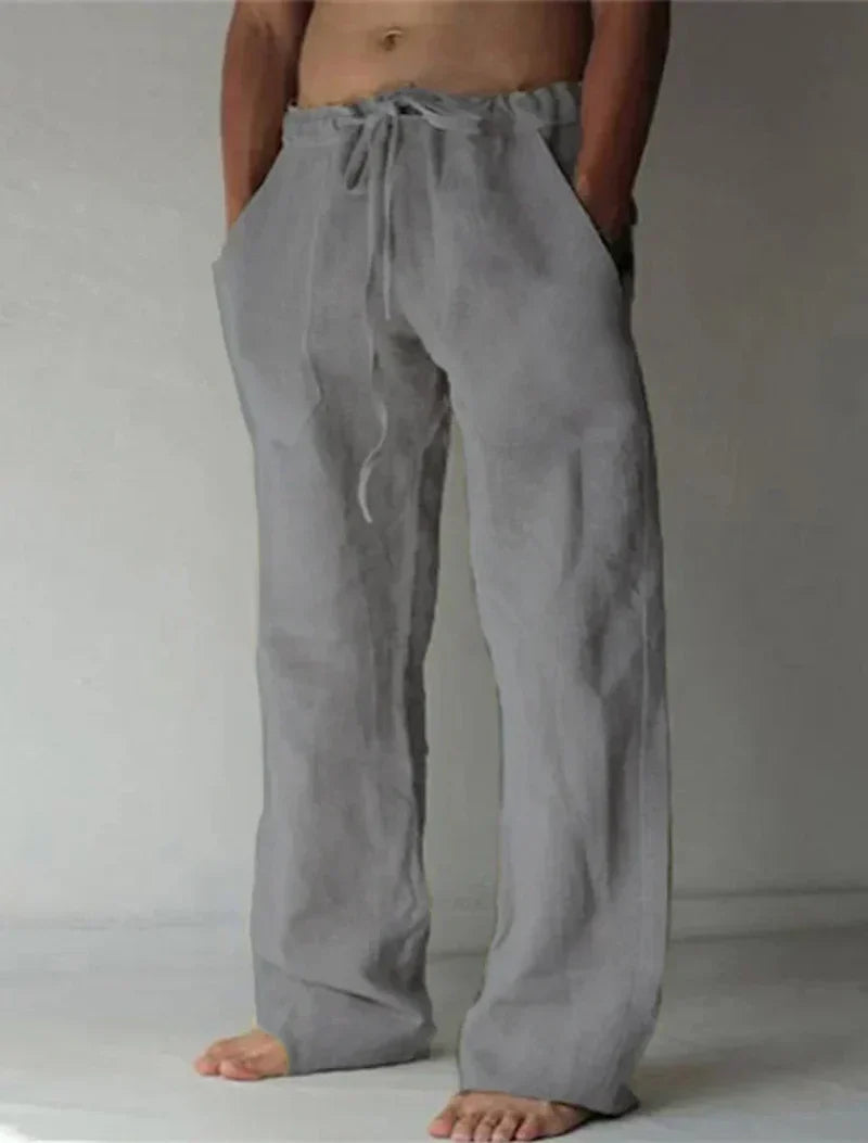 Arthur | Herren hose weit, Baggy Fit Sommerhose mit Kordelzug