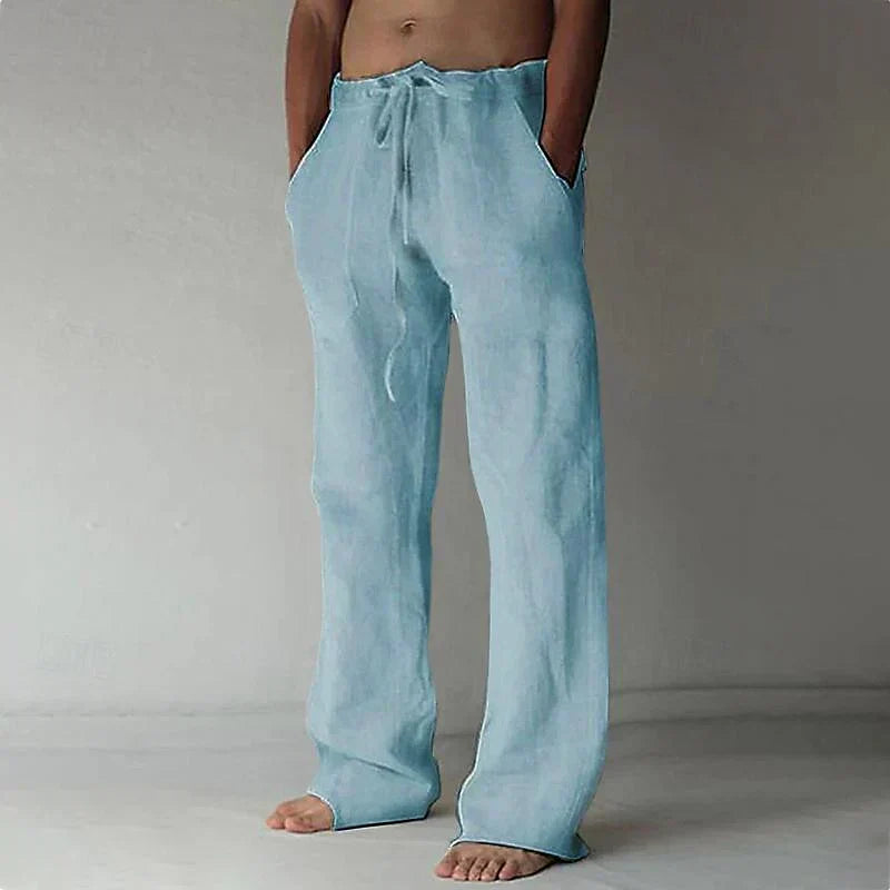 Arthur | Herren hose weit, Baggy Fit Sommerhose mit Kordelzug