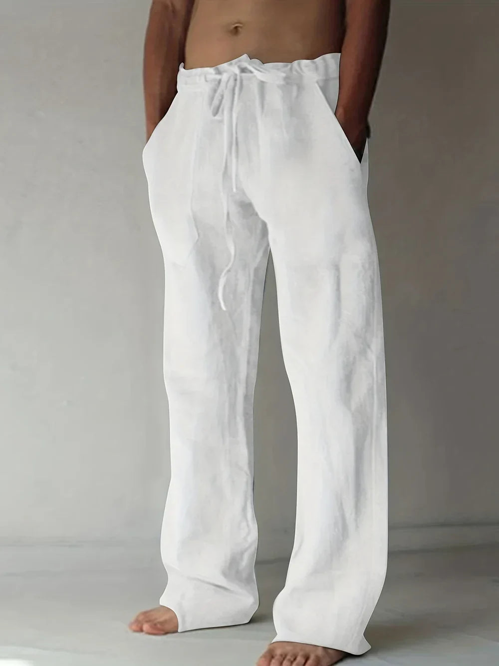 Arthur | Herren hose weit, Baggy Fit Sommerhose mit Kordelzug