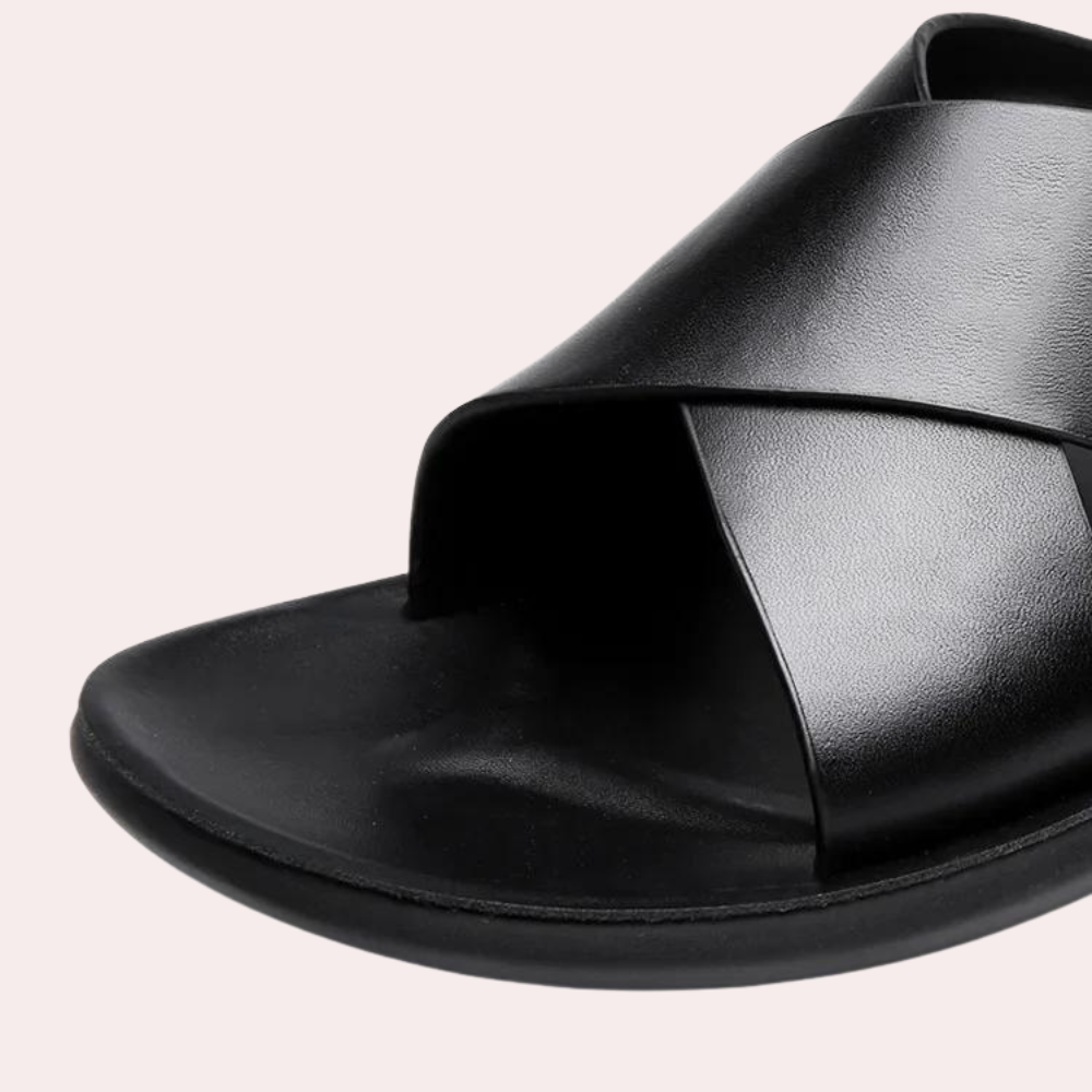 Herren Casual Kreuzriemen Pantoletten Sandalen