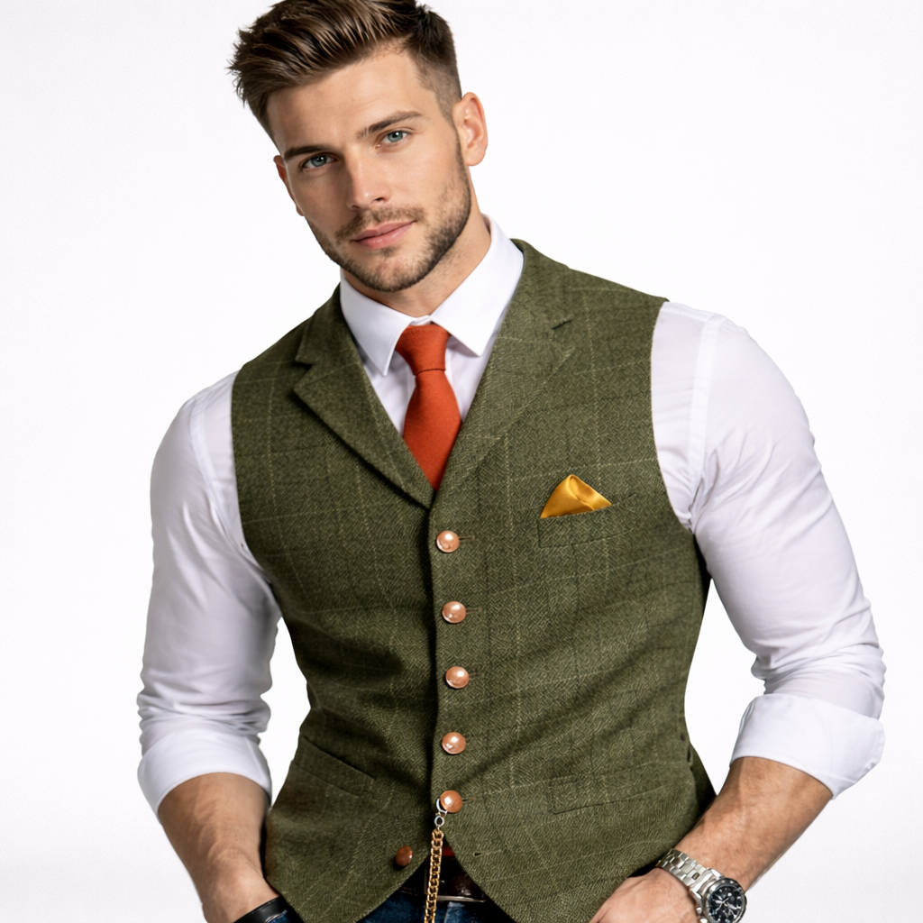 Herren Weste Klassisch | Knopfverschluss & Elegante Silhouette